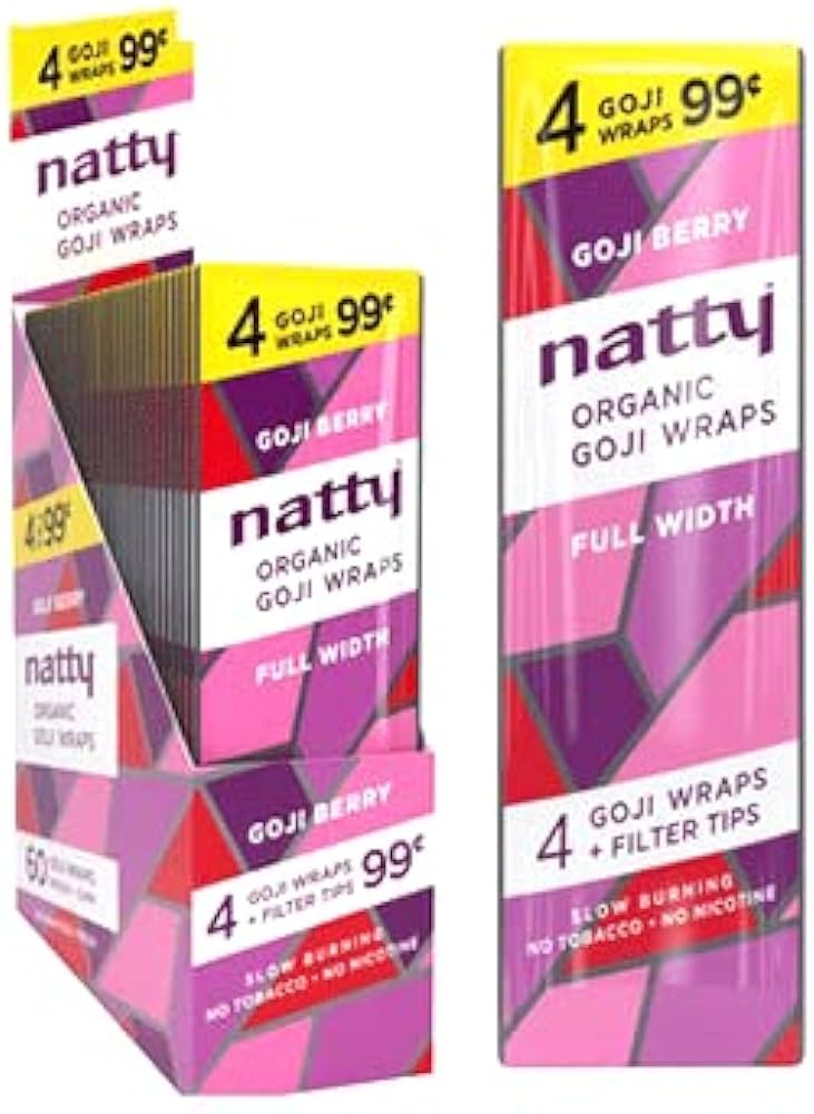 Natty Organic Hemp Wraps Goji Berry